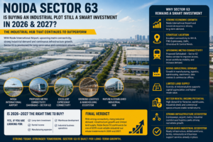Noida Sector 63, Real Estate Noida, Industrial Plots for sale, Industrial Real Estate, Factory & warehouses for sale in Noida, Noida Property Advisory in Sector 63, Industrial Property for lease and sale in Noida Sector 63, Industrial space for sale in Noida Phase 3.